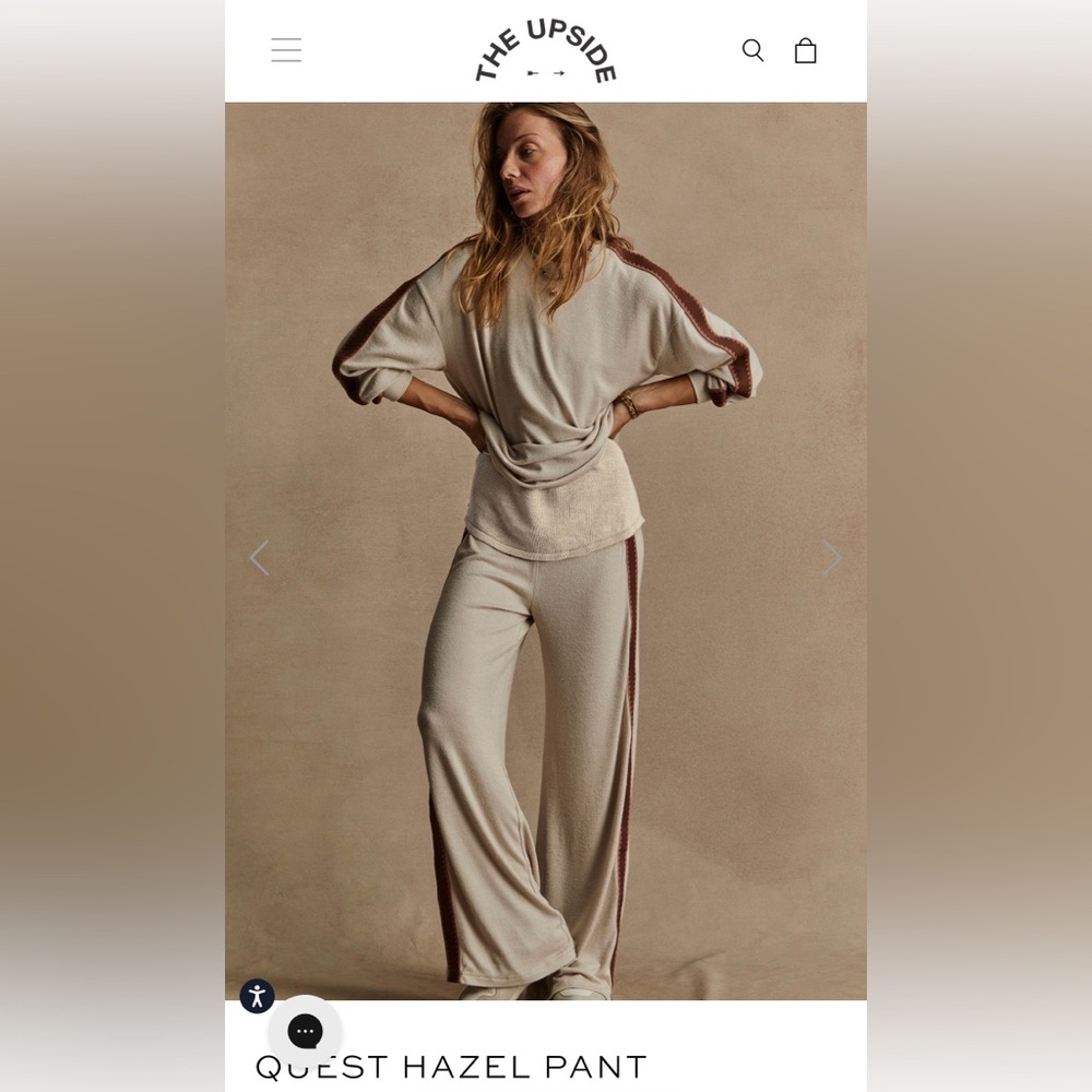 NWT The Upside Quest Hazel Pant in Oat, Size Small